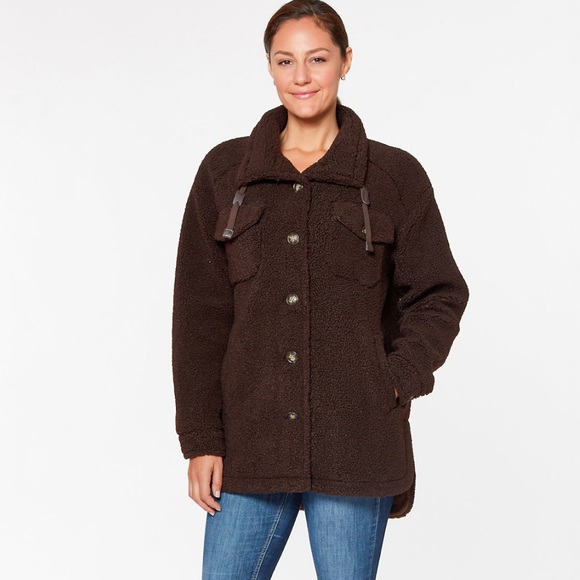 Koolaburra Jackets & Coats Koolaburra By Ugg Relaxed Sherpa Shacket Poshmark